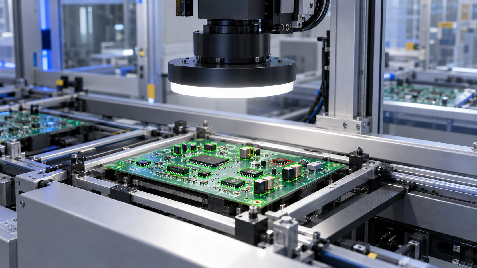 PCB元件检测结果示意