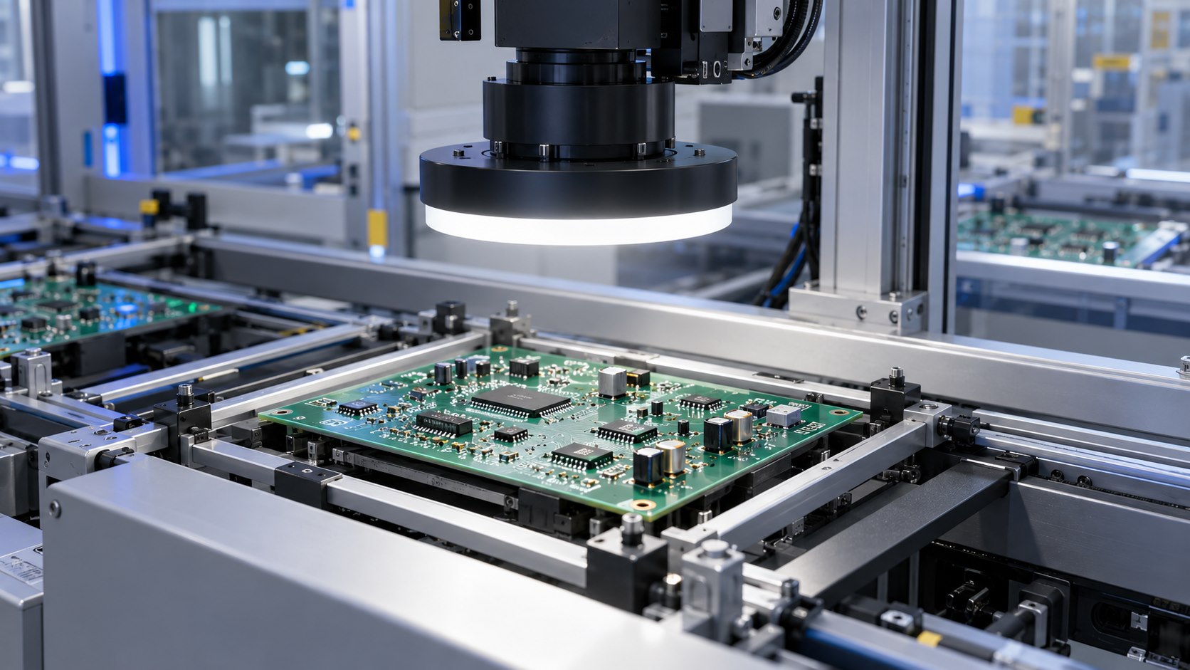 PCB元件检测场景示意